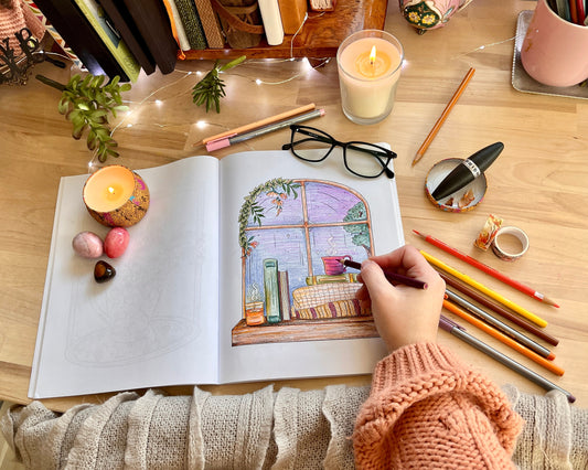 Cozy Cottagecore Coloring Book