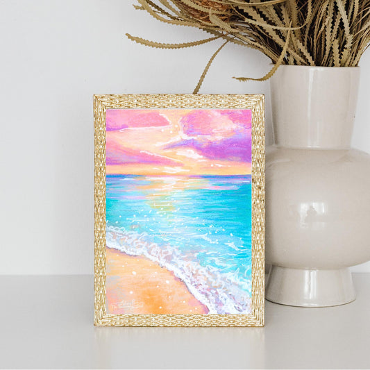 Beach Sunset Fine Art Print – 5x7
