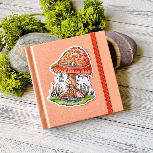 Mushroom House Sticker