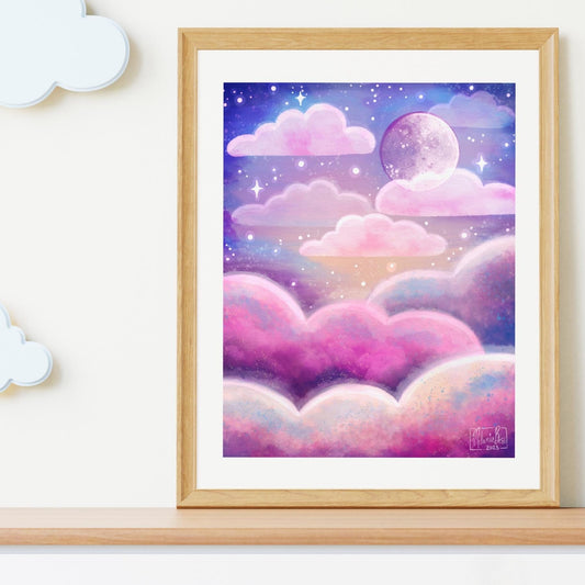 Dreamy Clouds Art Print - 8x10