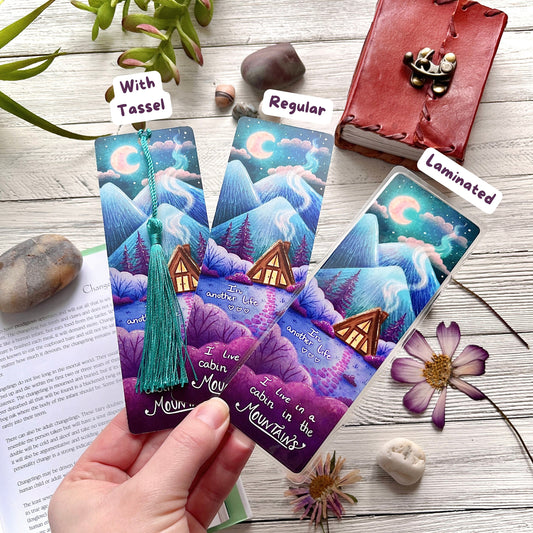 Cabin In The Mountains Bookmark