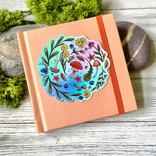 Mushrooms + Flowers Sticker