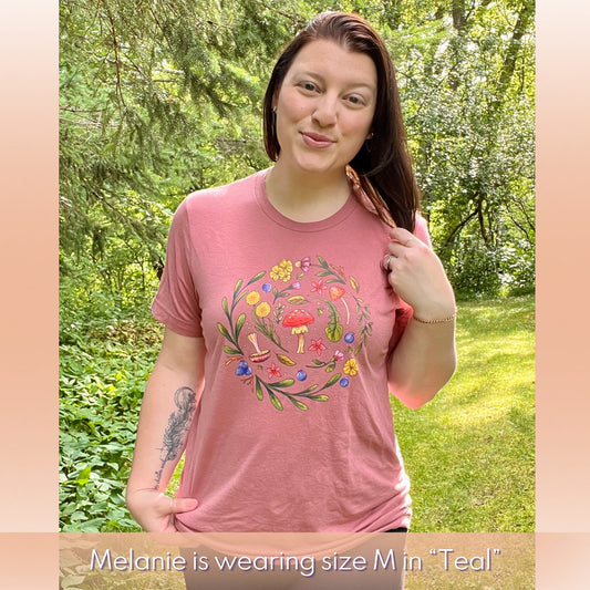 đ Mushrooms + Wildflowers Soft Tee