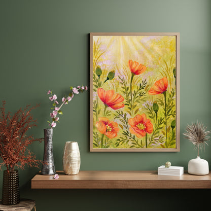 California Poppies Art Print