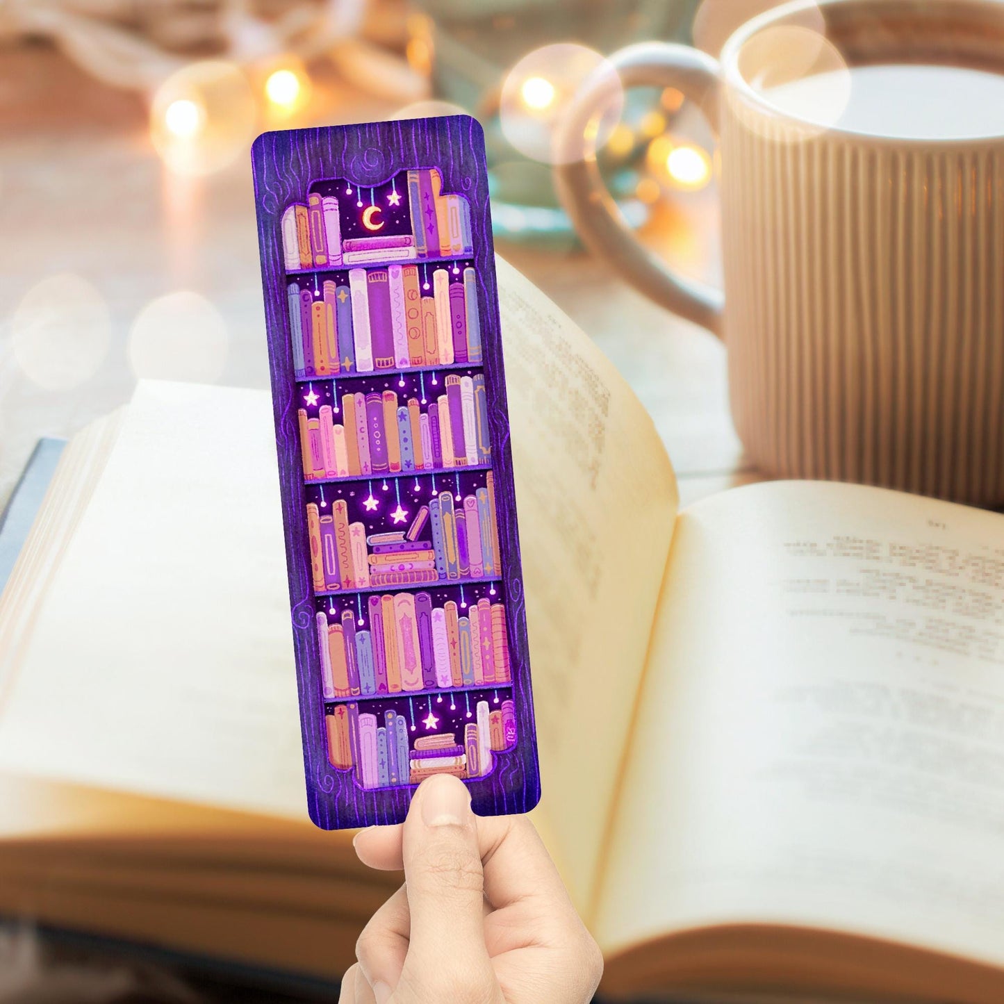 Dreamy Bookshelf Bookmark