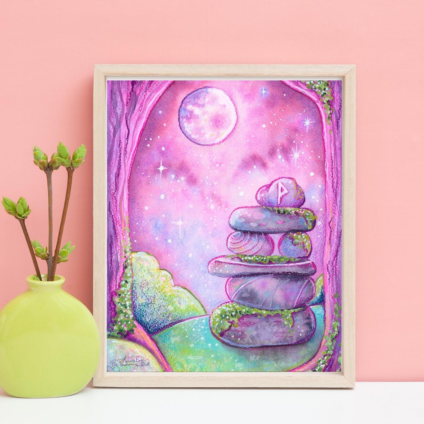 Rock Stack Art Print - 8x10