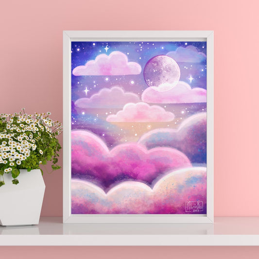 Dreamy Clouds Art Print - 8x10