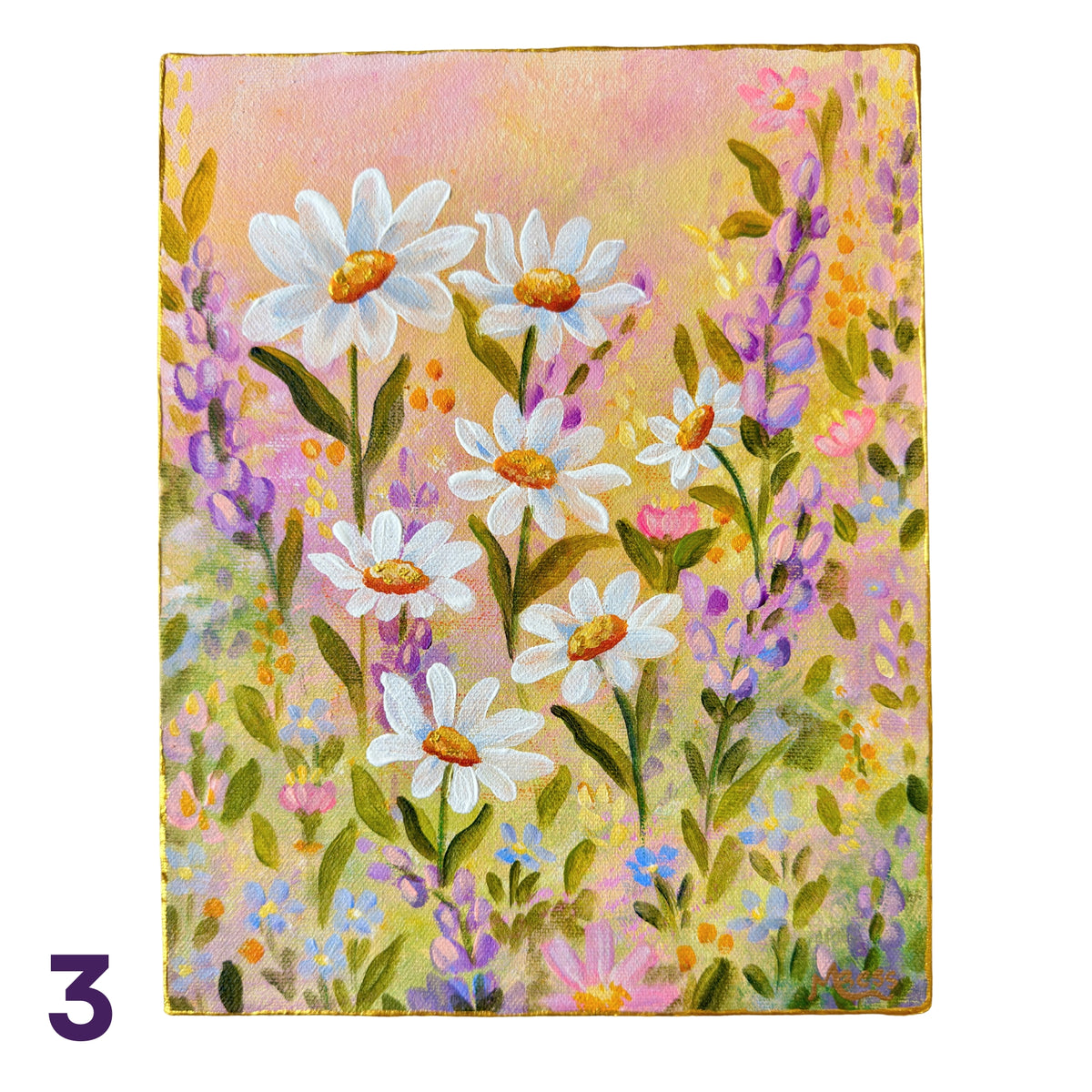 Glowing Gardens Series - 8x10 Inches Each - 10 Paintings