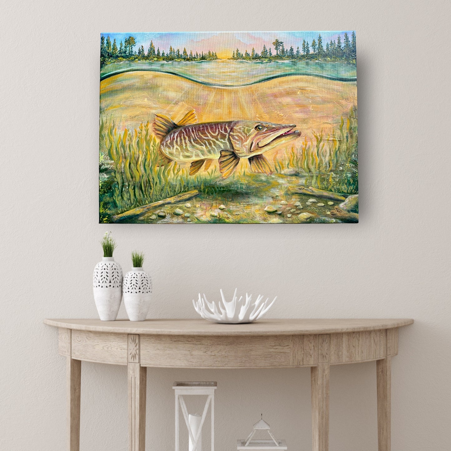 First Light Hunter - 18x24 Inches on Canvas