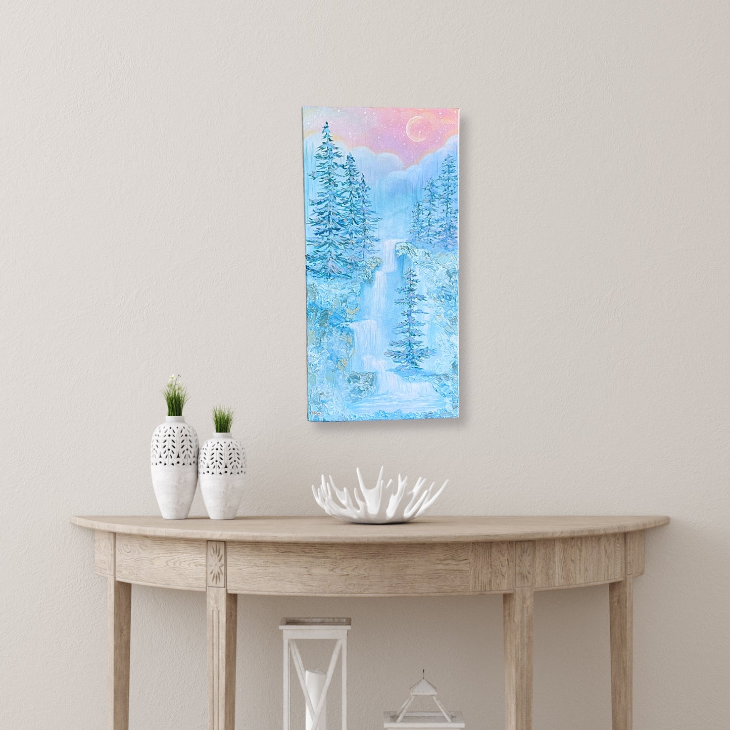 Winter Dreamfall - 10x20 Inches on Canvas