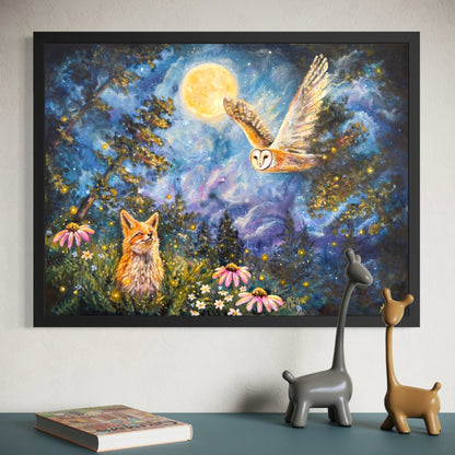 Under The Same Moon Fine Art Print