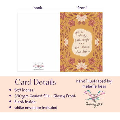You Are Already Good Enough Greeting Card
