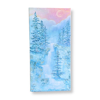 Winter Dreamfall - 10x20 Inches on Canvas