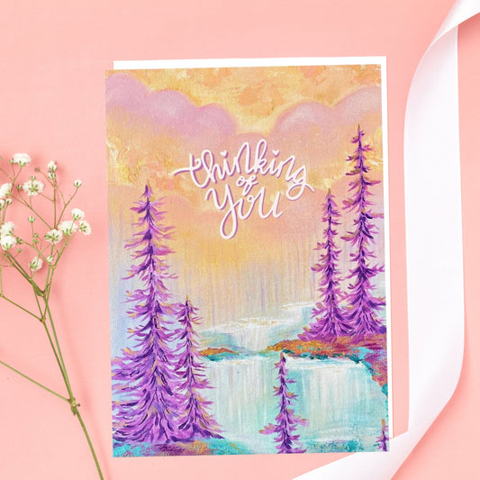 Thinking Of You - Dreamy Forest Greeting Card