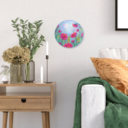 Dreamy Cosmos - 8 Inch Round Original Painting