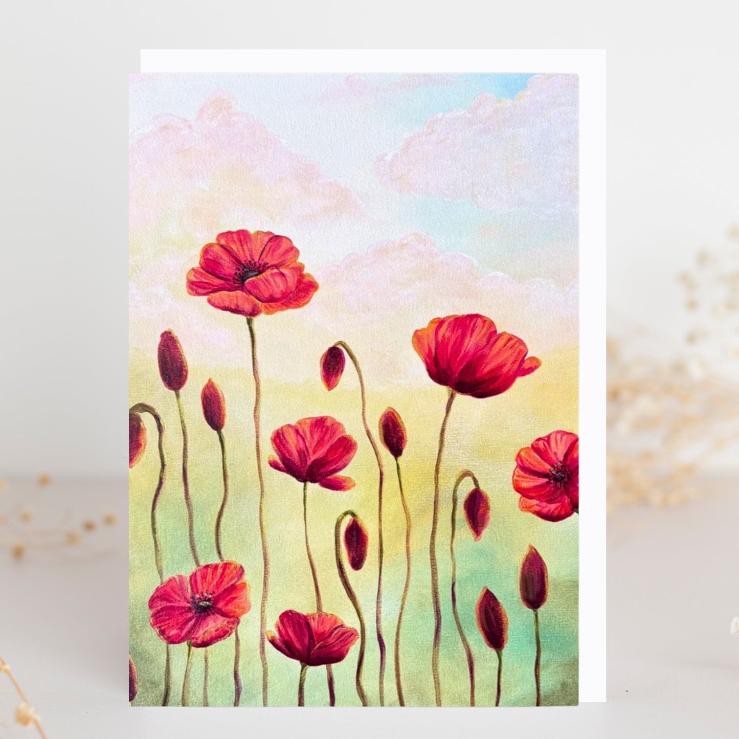 Wild At Heart Poppies Greeting Card