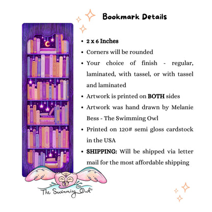 Dreamy Bookshelf Bookmark