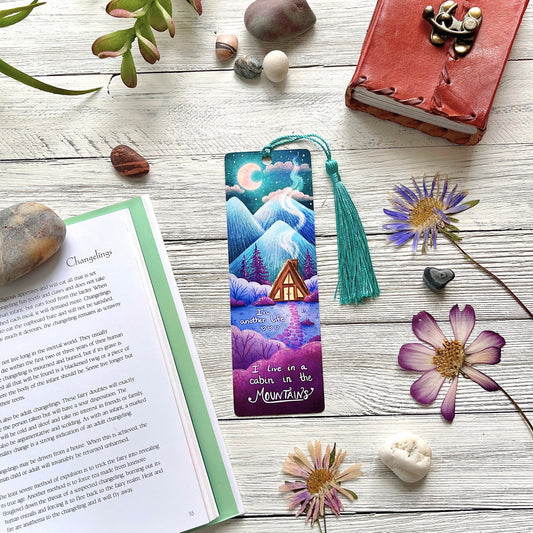 Cabin In The Mountains Bookmark
