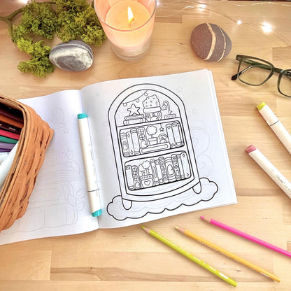 Charming Escape Adult Coloring Book