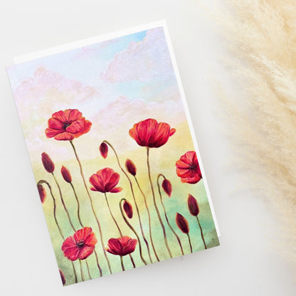 Wild At Heart Poppies Greeting Card