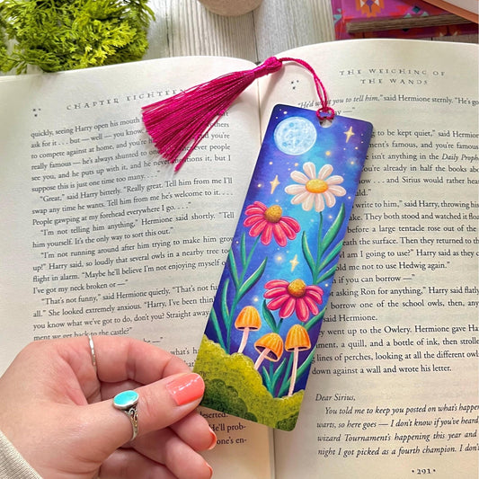 Wildflowers + Mushrooms Bookmark
