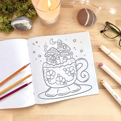 Charming Escape Adult Coloring Book