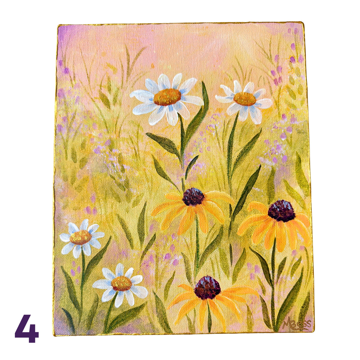 Glowing Gardens Series - 8x10 Inches Each - 10 Paintings