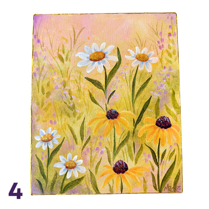 Glowing Gardens Series - 8x10 Inches Each - 10 Paintings