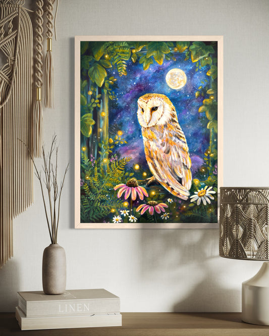 You Me and the Moon Fine Art Print