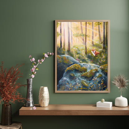 Her Wild Woodland - Fox Fine Art Print