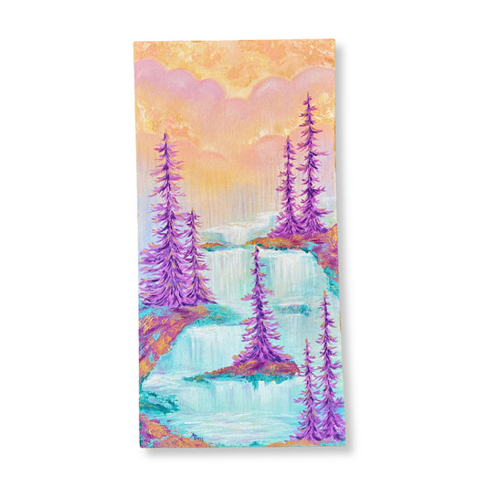 Twilight Pines - 12x24 Inches on Canvas
