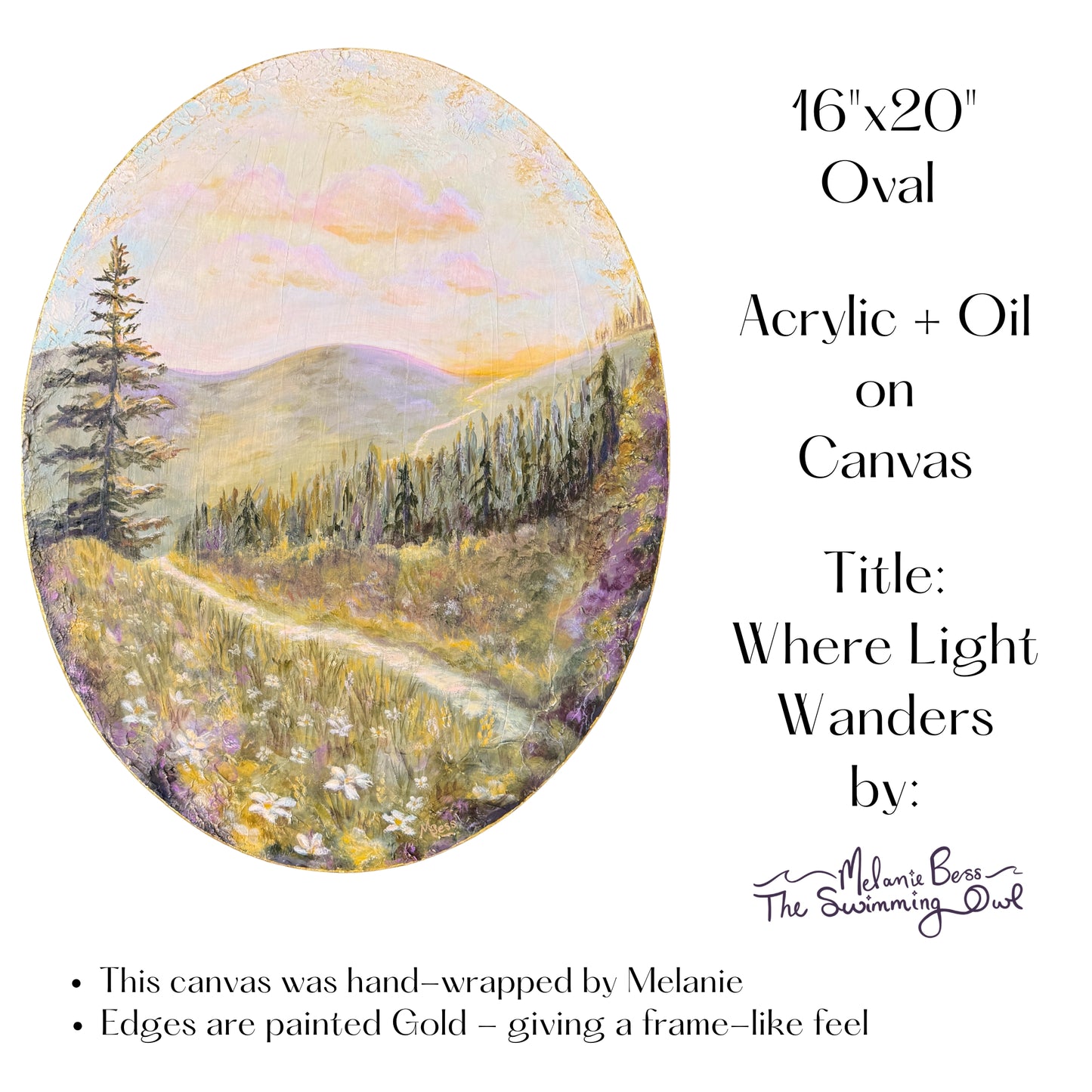 Where Light Wanders - 16x20 Inches on Canvas