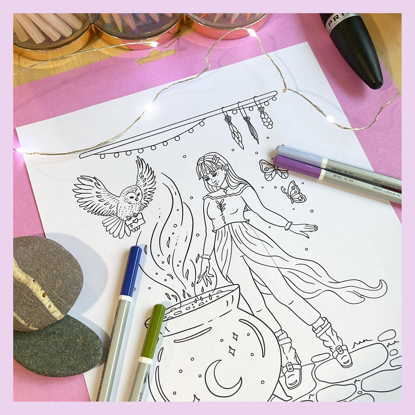 Whimsical Witches Coloring Book DOWNLOAD