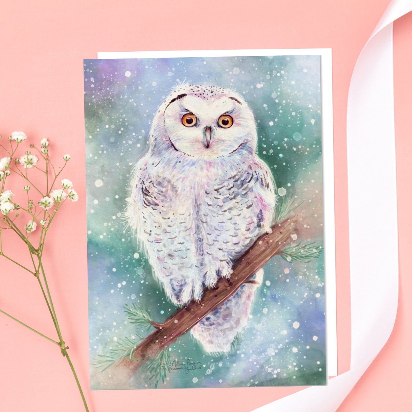 Snowy Owl Greeting Card