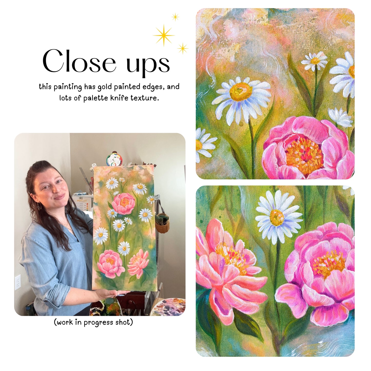 Dreaming in Petals - 12x24 Inches on Canvas