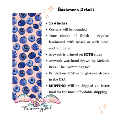 🫐 Cute Blueberries Bookmark 🫐