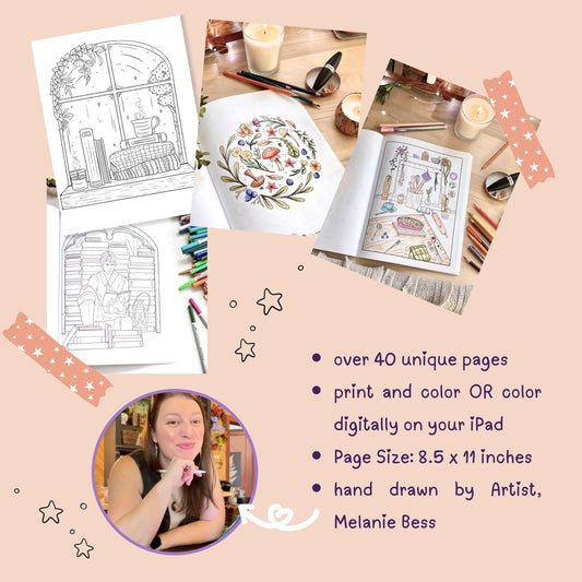 Cozy Cottagecore Coloring Book DOWNLOAD
