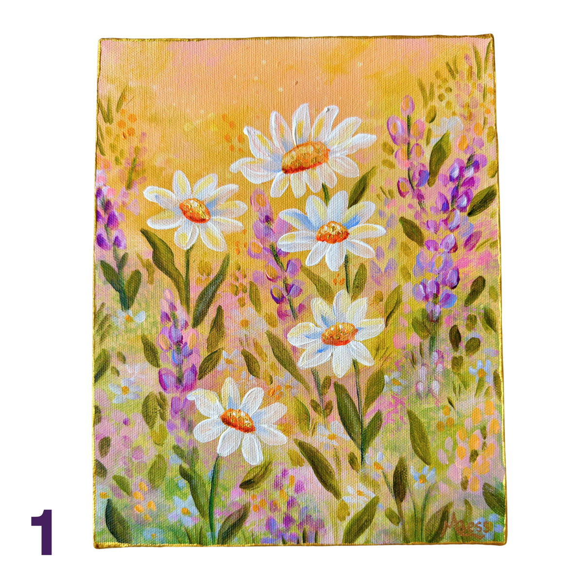 Glowing Gardens Series - 8x10 Inches Each - 10 Paintings