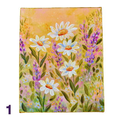 Glowing Gardens Series - 8x10 Inches Each - 10 Paintings