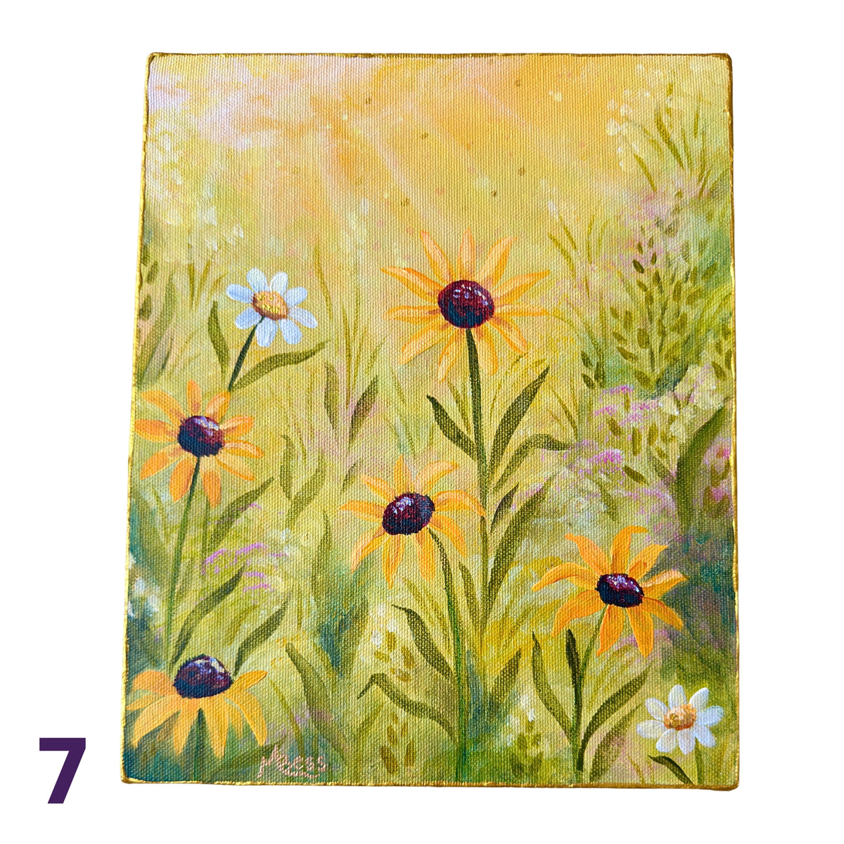 Glowing Gardens Series - 8x10 Inches Each - 10 Paintings
