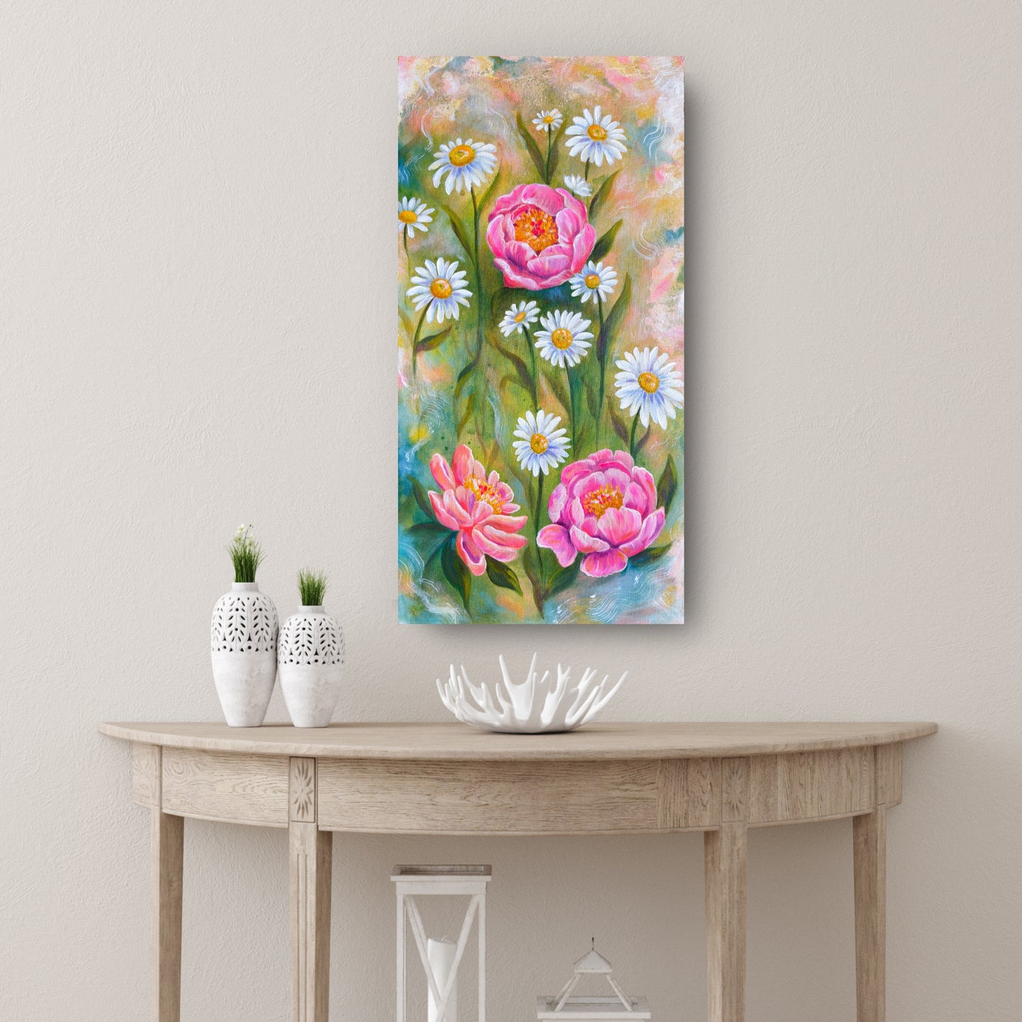 Dreaming in Petals - 12x24 Inches on Canvas