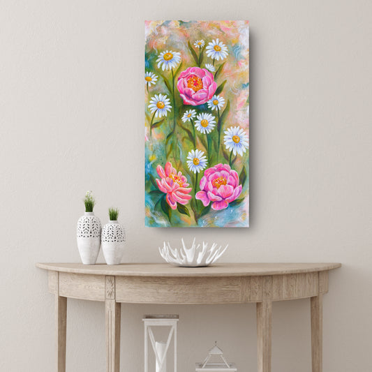 Dreaming in Petals - 12x24 Inches on Canvas