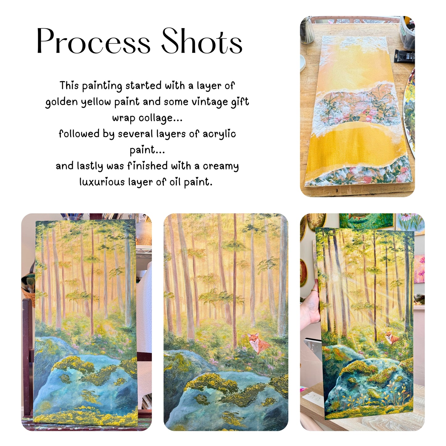 Her Wild Woodland - 12x24 Inches on Canvas