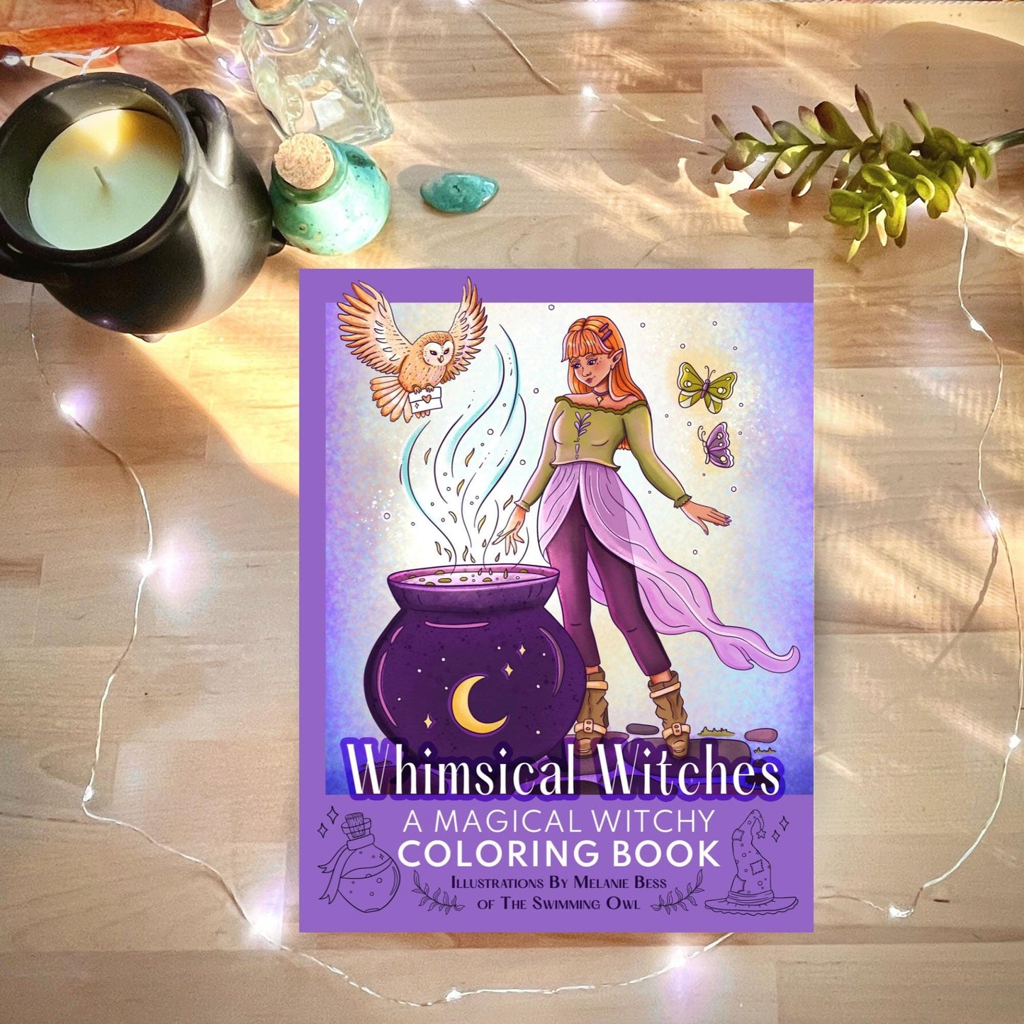 Whimsical Witches Adult Coloring Book