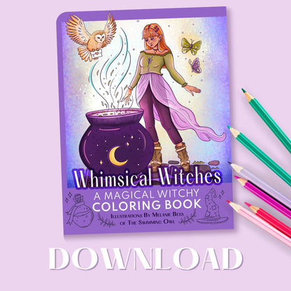 Whimsical Witches Coloring Book DOWNLOAD