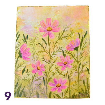 Glowing Gardens Series - 8x10 Inches Each - 10 Paintings