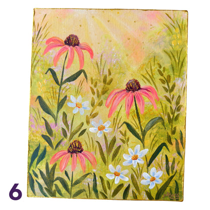 Glowing Gardens Series - 8x10 Inches Each - 10 Paintings