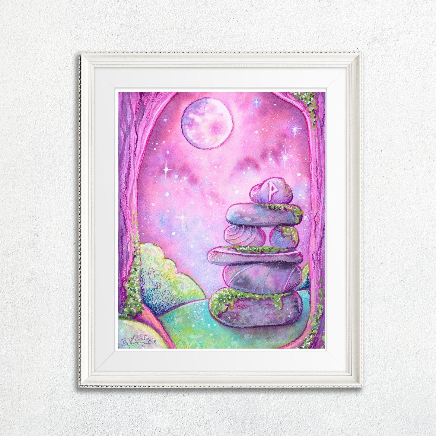 Rock Stack Art Print - 8x10