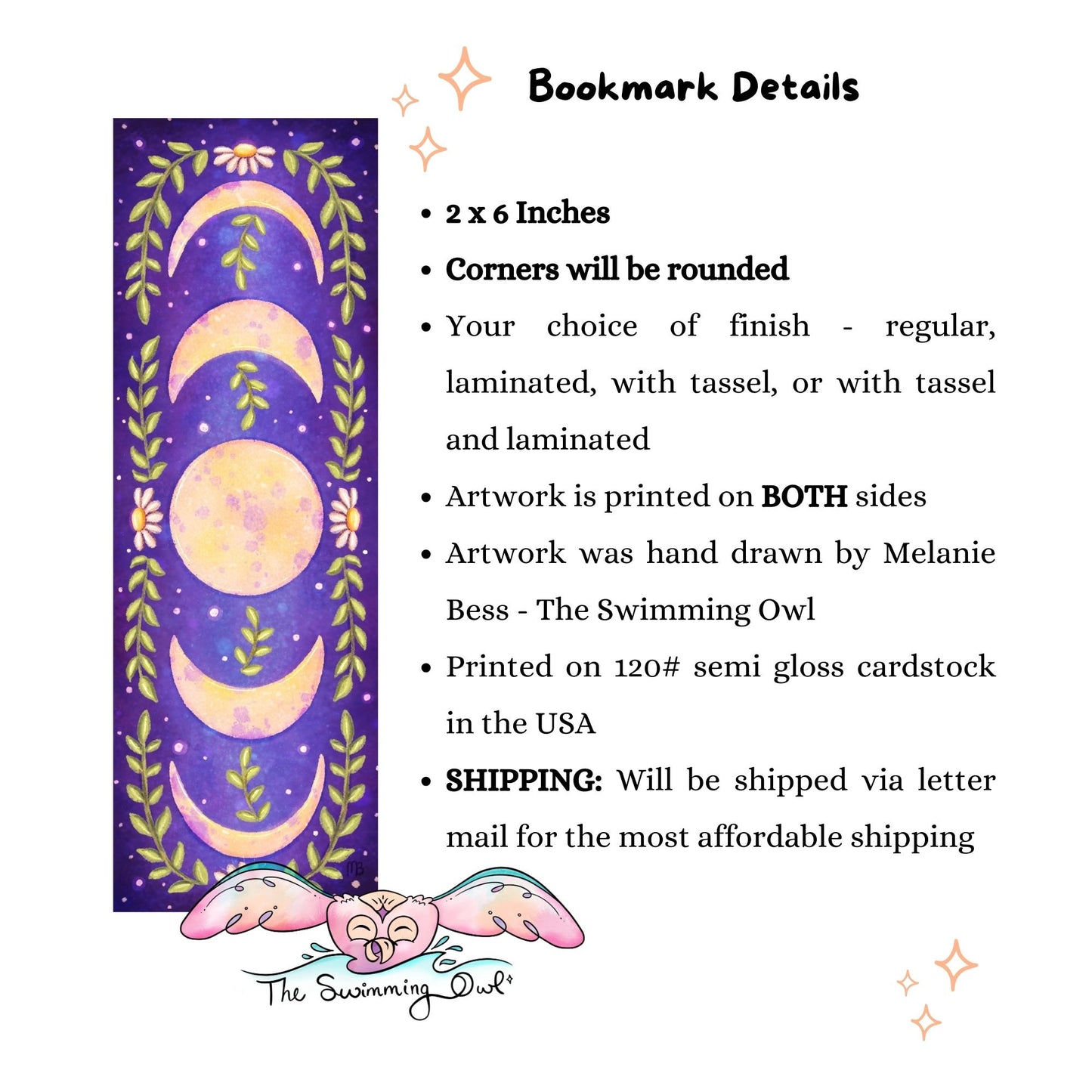 Moon Phases Bookmark