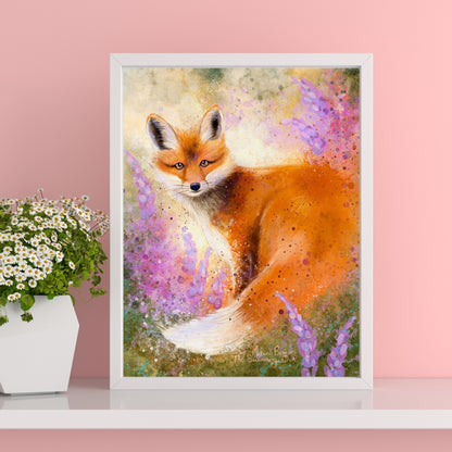 Whimsical Fox Fine Art Print